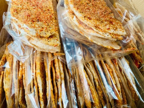 Bánh Tráng Dừa Nướng Mắm Tép Bình Định